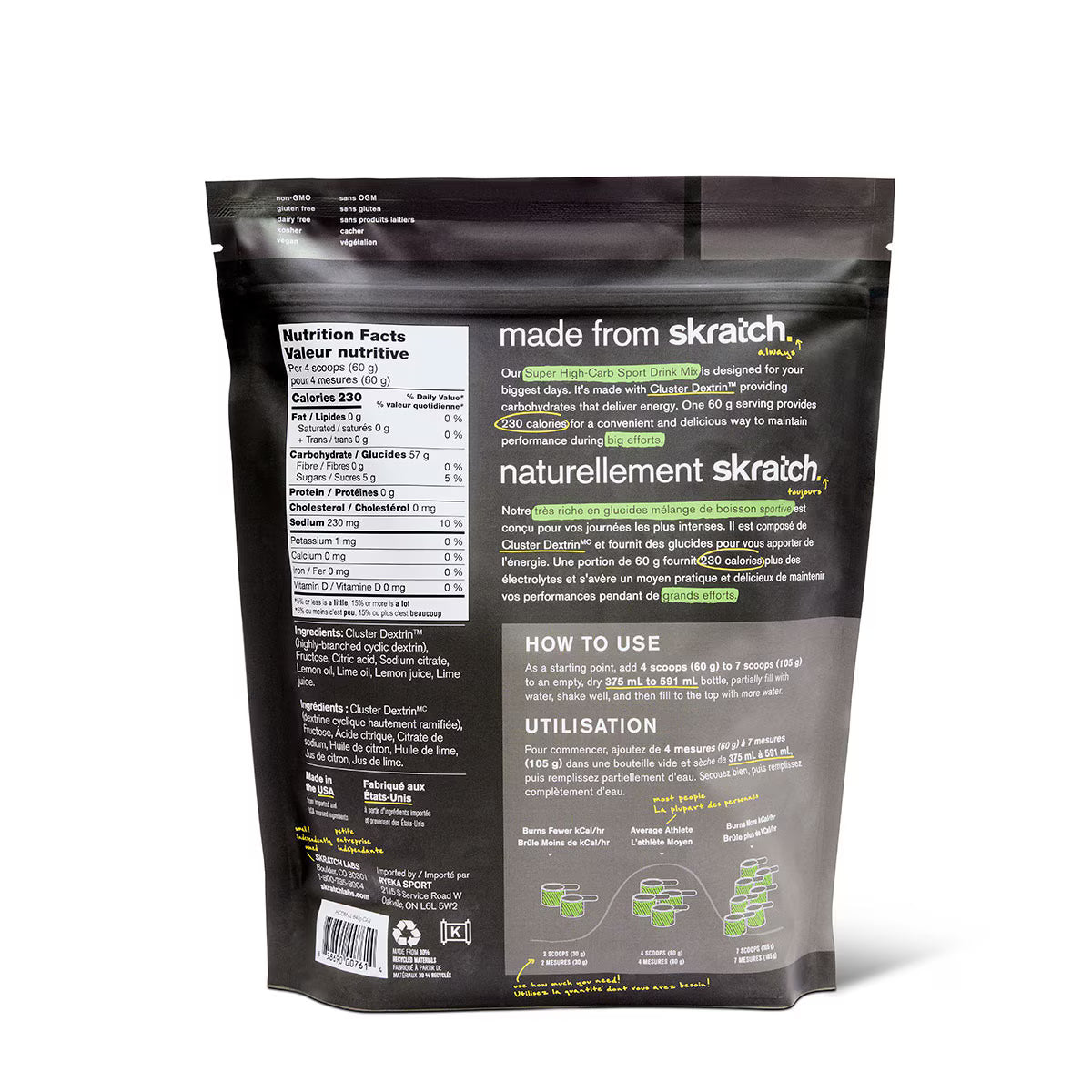 Skratch Labs Super High Carb Drink Mix (840g)