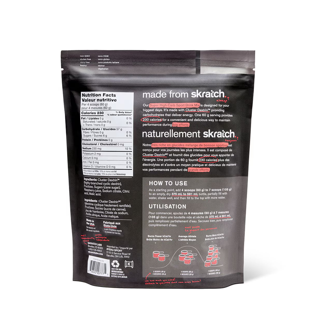 Skratch Labs Super High Carb Drink Mix (840g)