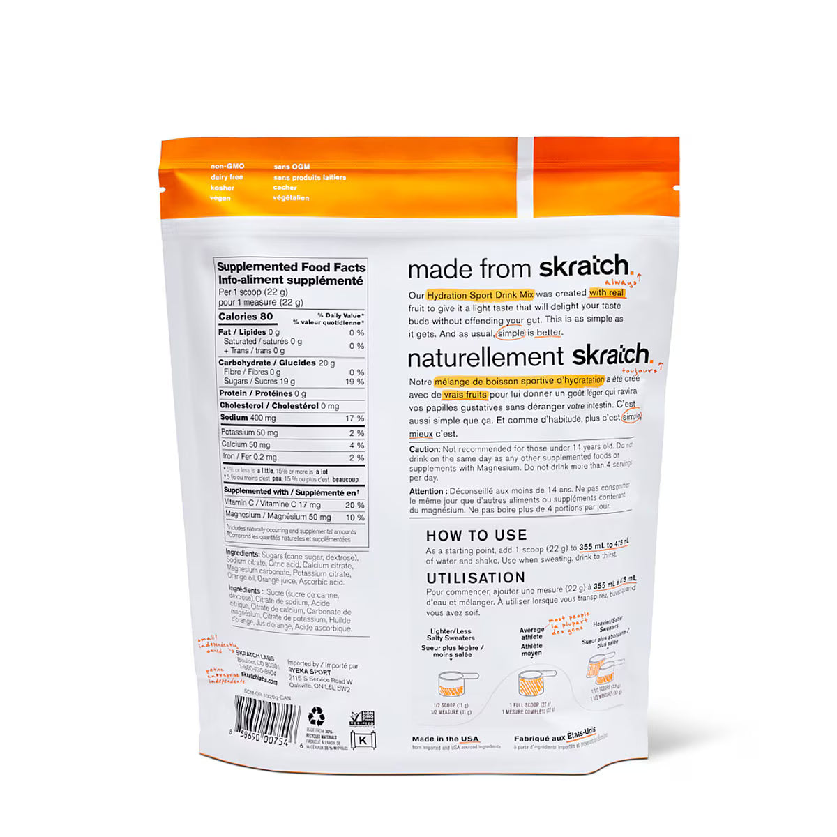 Skratch Labs Hydration Mix (1320g)