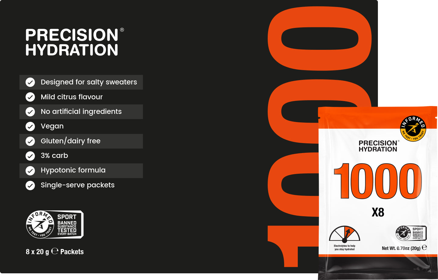Precision Fuel & Hydration - PH 1000 Electrolyte Drink Mix